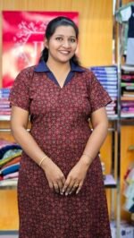 Frock Nighty With Collar Neck - Image 2