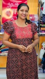 Ajrakh Frock Nighty - Image 2