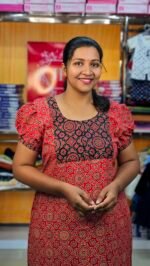 Ajrakh Frock Nighty - Image 2