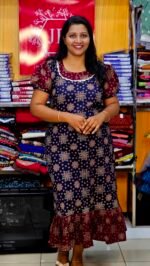 Navy Blue Mix N Match Frock Nighty
