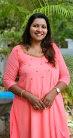 Peach Handworked Top with Shawl - Image 2