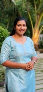 Handworked Vichithra Silk Top Bottom Set - Image 2