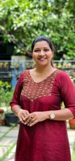 Marron Vichithra Silk Heavy Handworked Kurti - Image 2