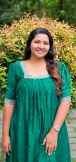 Moha Green  Vichithra Silk Pleated Kurti - Image 2