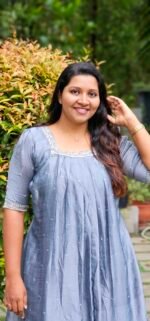 Moha Hash  Vichithra Silk Pleated Kurti - Image 2