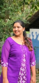 Viola Purple Flair Kurti