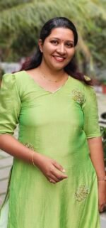 Aura PistaGreen Vichitra Silk ethnic Kurti - Image 2