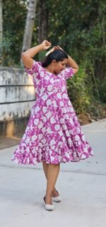 Fiona Floral Printed Cotton Dress