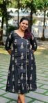 Gudiya Doll Print Black Cotton Kurti