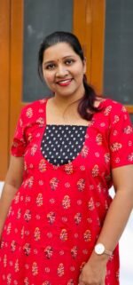 Mira Cotton Frock Nighty Red - Image 2